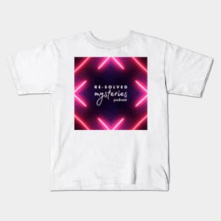 Re-Solved Mysteries Glowy AF Neon Logo v2 Kids T-Shirt